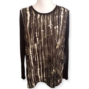 Simply VERA VERA WANG GREEN SHADOW GAEDEN BLOUSE SZ.M NWT